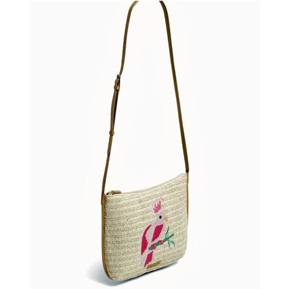 Vera Bradley Straw Crossbody Bag - Super Cute & Fun! NWT - Picture 5 of 6
